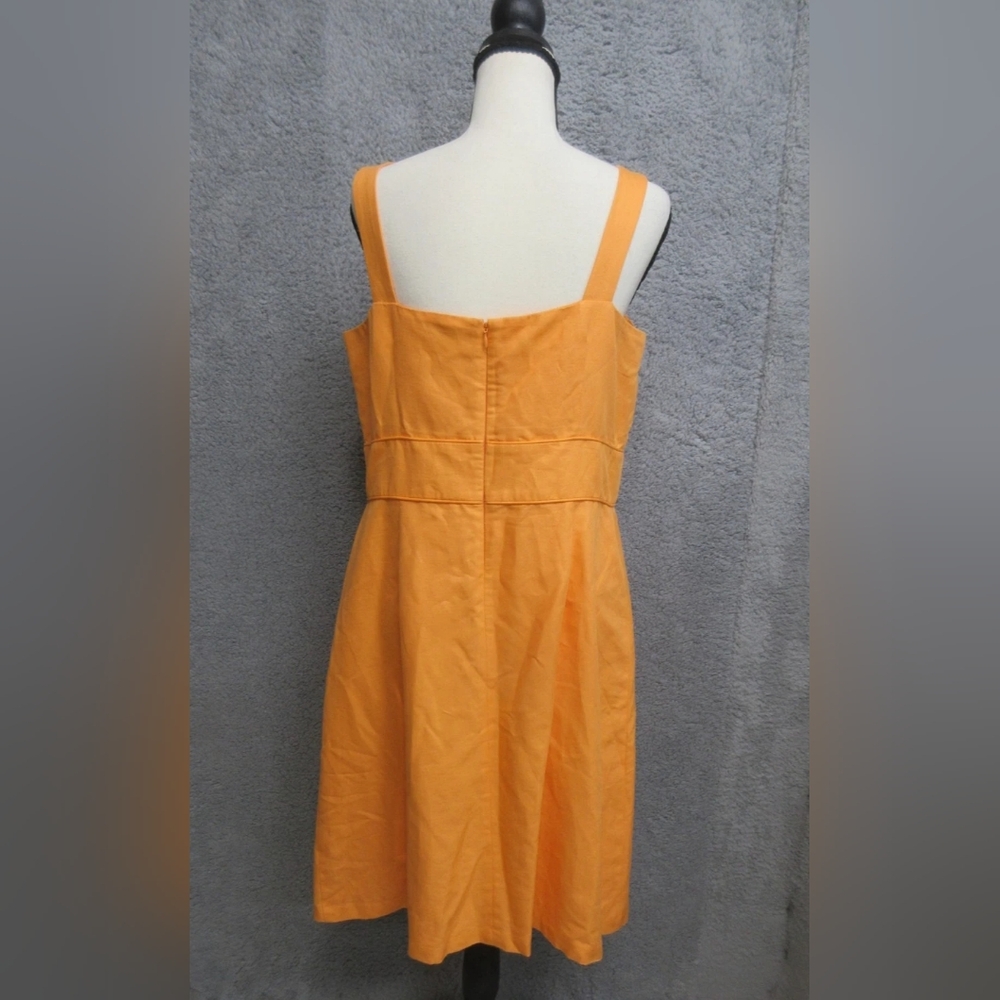 Bright Orange Sleeveless Sundress - Picture 3 of 5